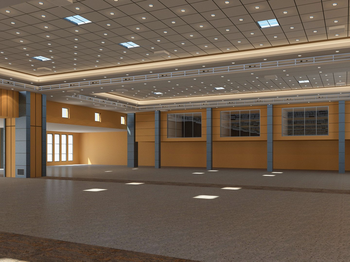 Center modeled exhibition hall 3D - TurboSquid 1573721