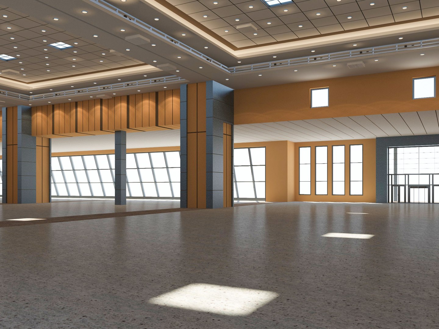 Center modeled exhibition hall 3D - TurboSquid 1573721