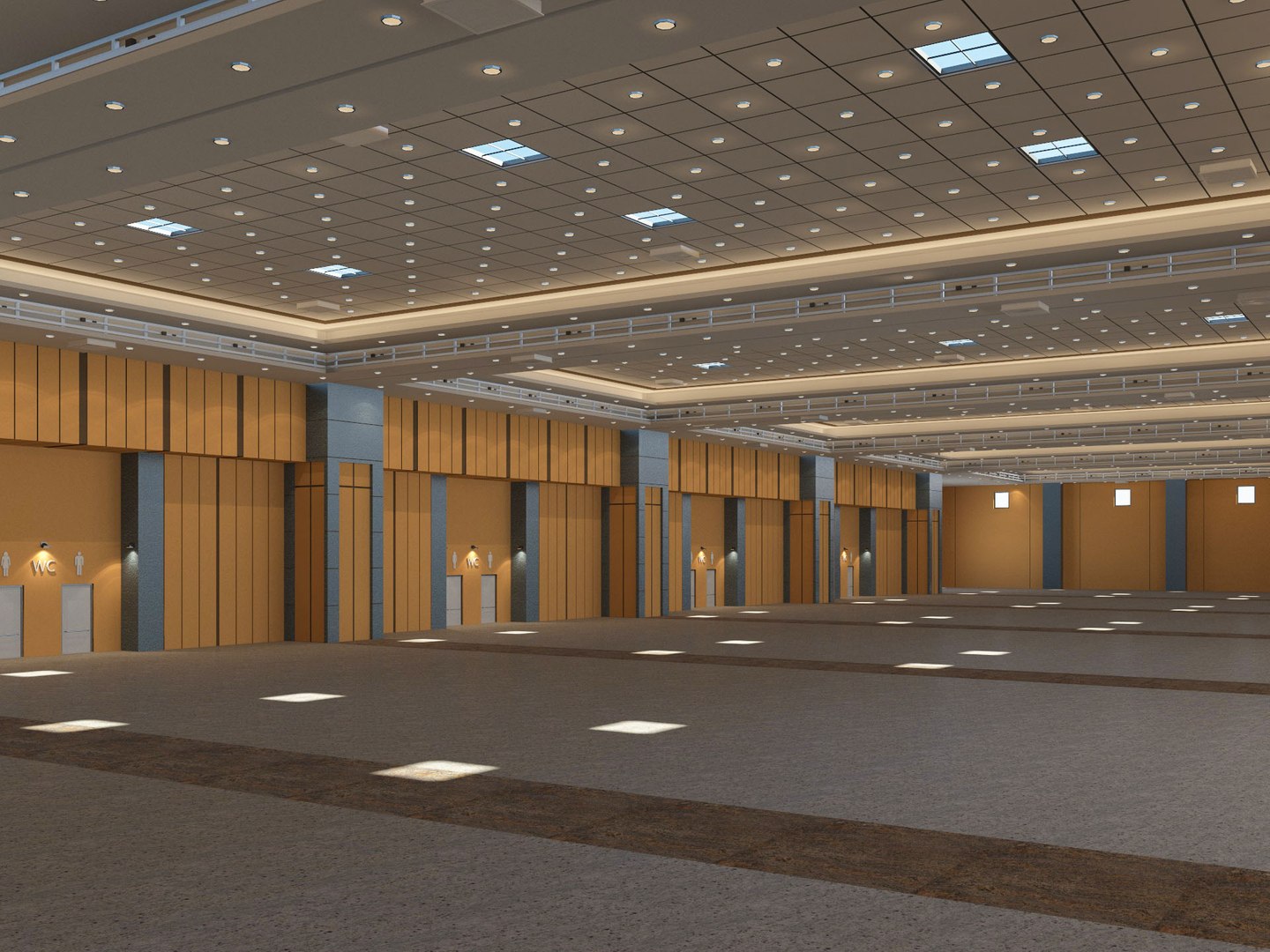 Center modeled exhibition hall 3D - TurboSquid 1573721