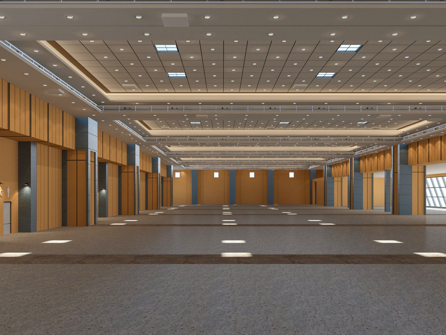 Center modeled exhibition hall 3D - TurboSquid 1573721