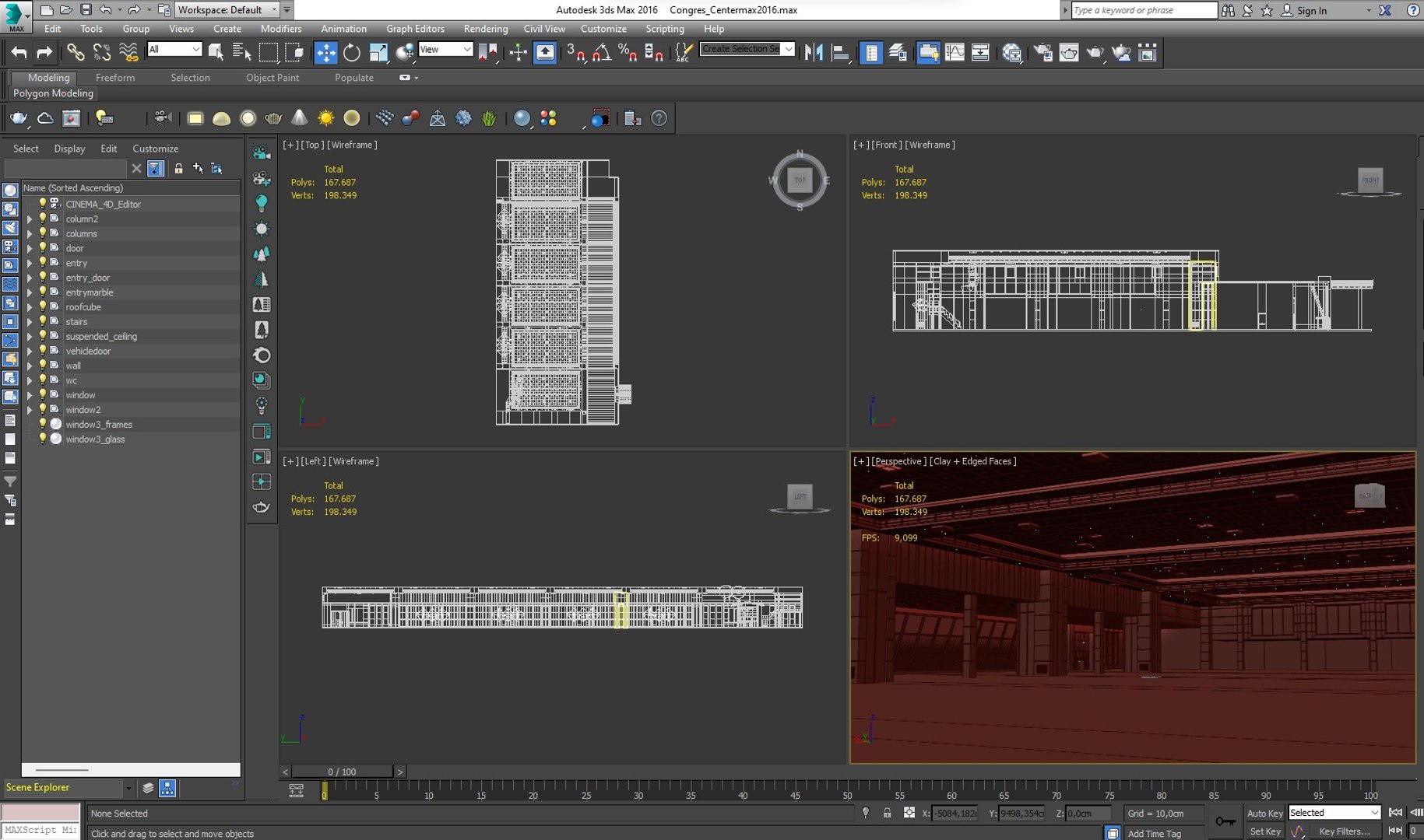 Center modeled exhibition hall 3D - TurboSquid 1573721