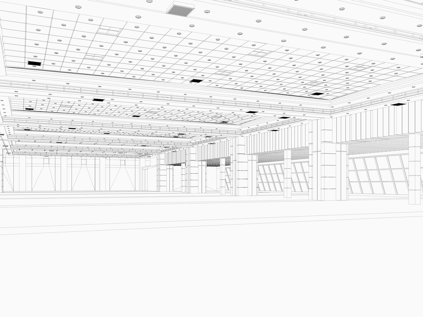 Center modeled exhibition hall 3D - TurboSquid 1573721