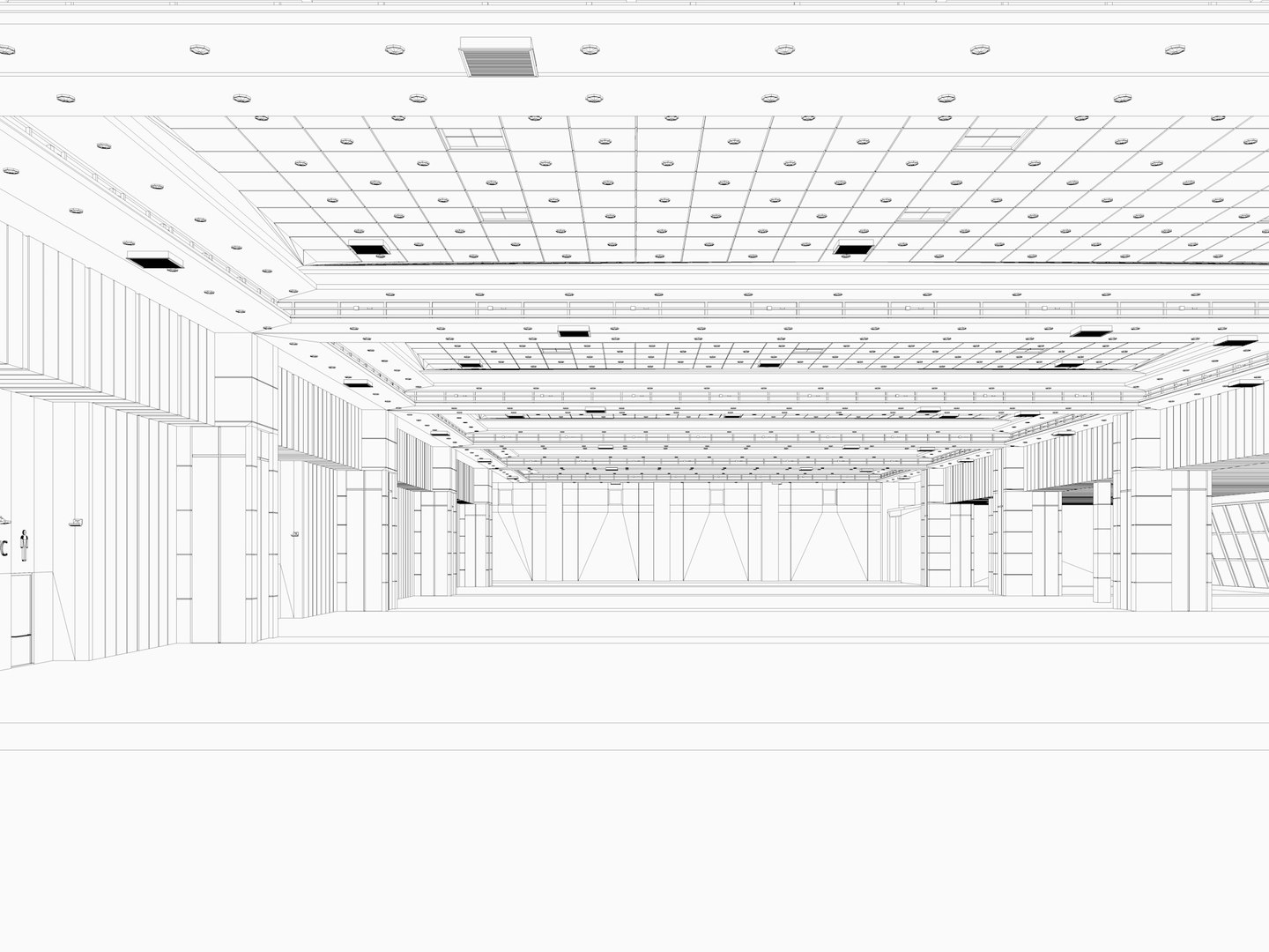 Center modeled exhibition hall 3D - TurboSquid 1573721