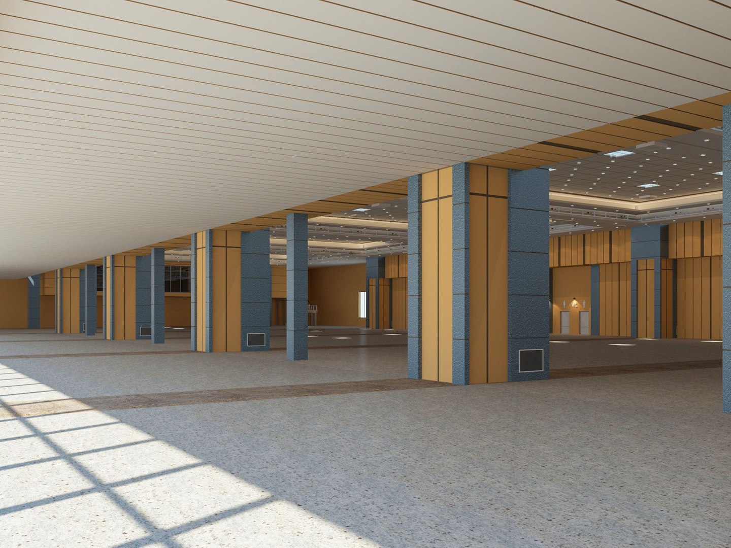 Center modeled exhibition hall 3D - TurboSquid 1573721