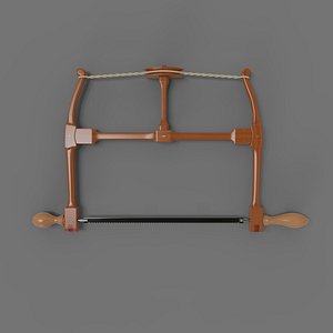 saw frame bowsaw shapely wood DIY model