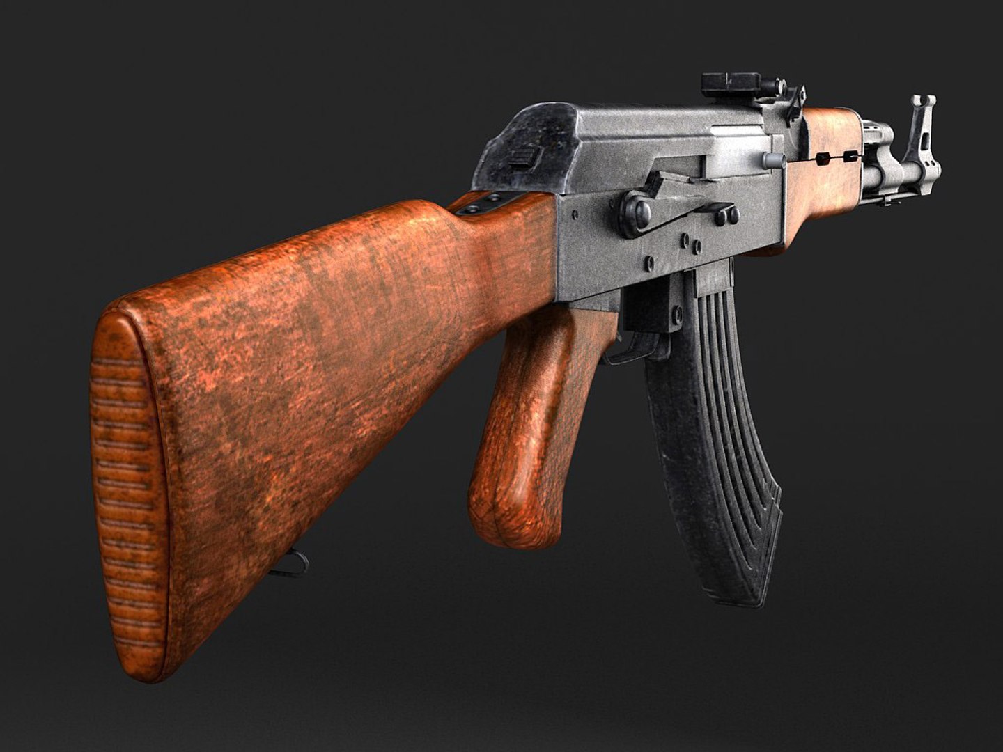 3ds max ak-47 kalashnikov