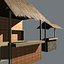 3d model bamboo tiki bars