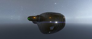 3D model Cargo Spaceship