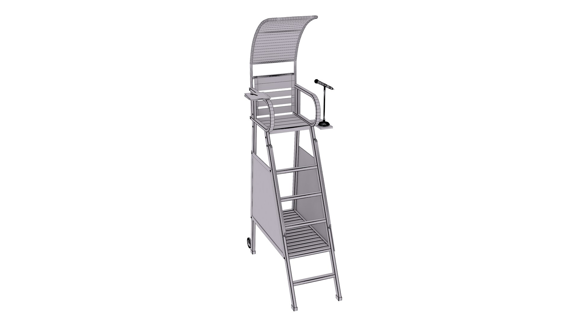 3D Model Tennis Umpire Chair - TurboSquid 2095897