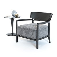 Cara Fancy armchair and Tip Top table by Kartell