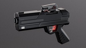 Scifi Gun or Pistol Concept for Game