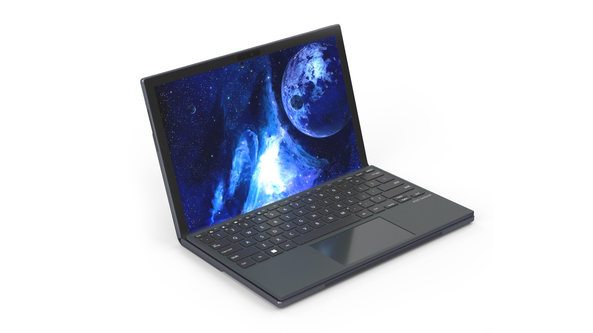 Flexible ASUS Zenbook 17 Fold 3D model preview