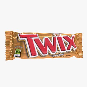 3D twix chocolate bar