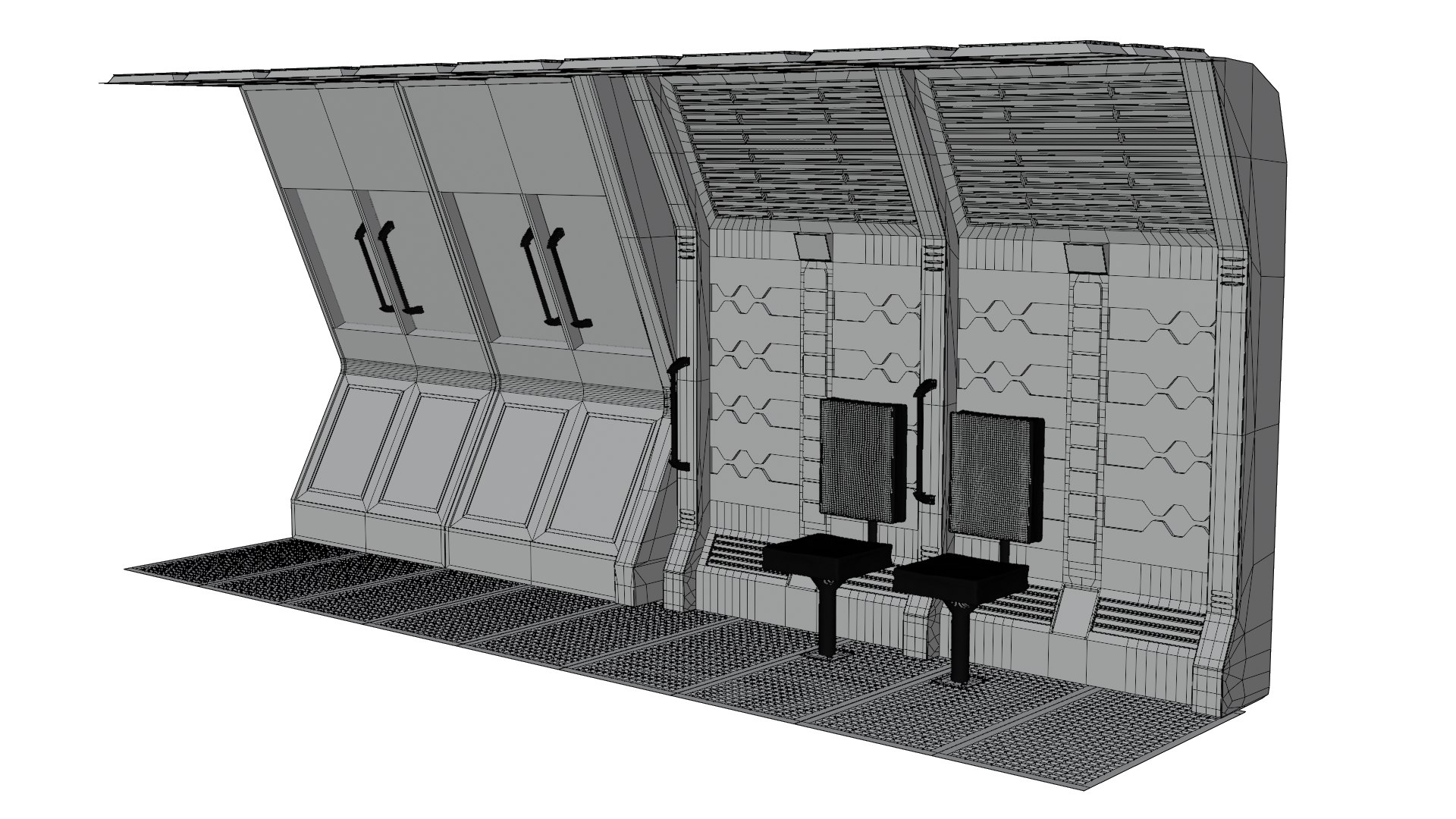 Sci-fi Interior Modules Model - TurboSquid 1806196