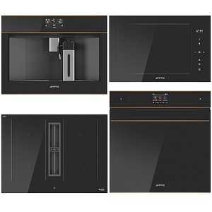 SMEG kitchen appliance collection 3D model
