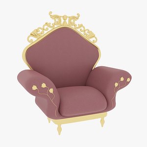 Victorian Chair Pink model