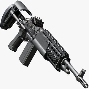 M39 EMR FN Marksman Rifle - Triple A - PBR Game Ready model