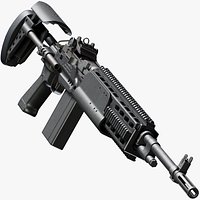 M39 EMR FN Marksman Rifle - Triple A - PBR Game Ready