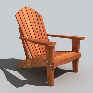 adirondack chair 3d model