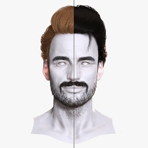Stylish Pompadour Haircut with Beard -Game-Ready
