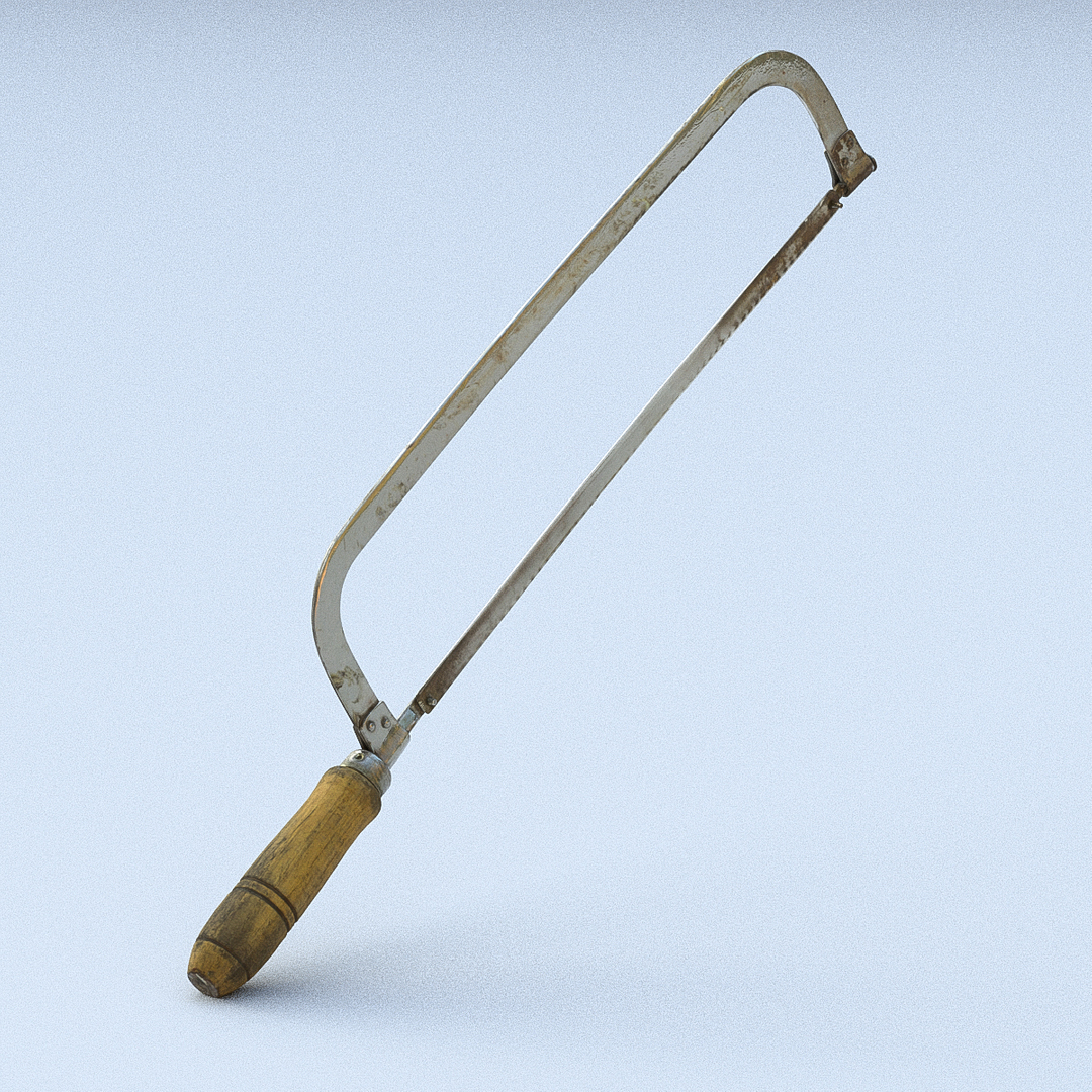 3D Hacksaw Old Used Model - TurboSquid 1226388