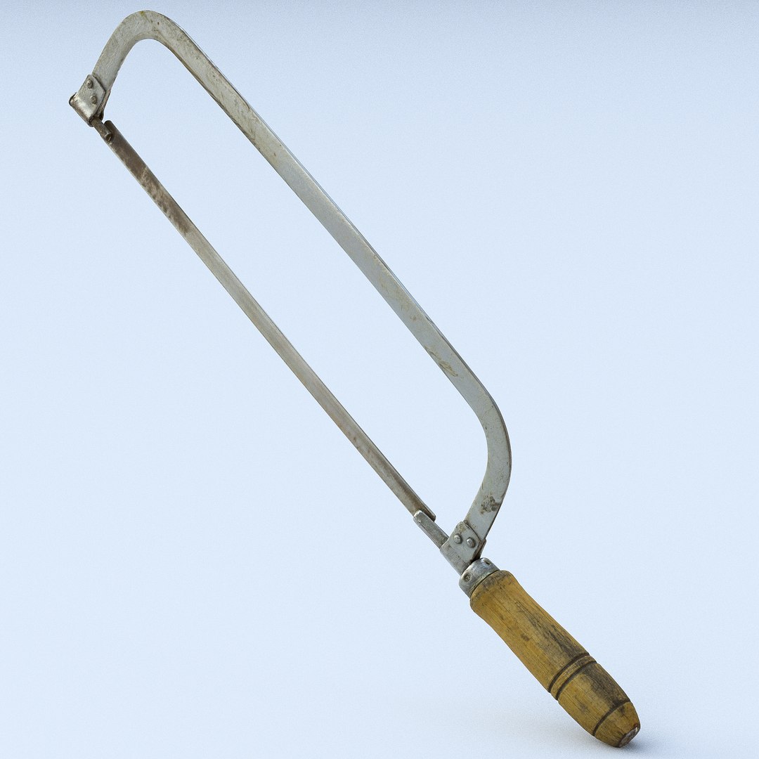 3D Hacksaw Old Used Model - TurboSquid 1226388