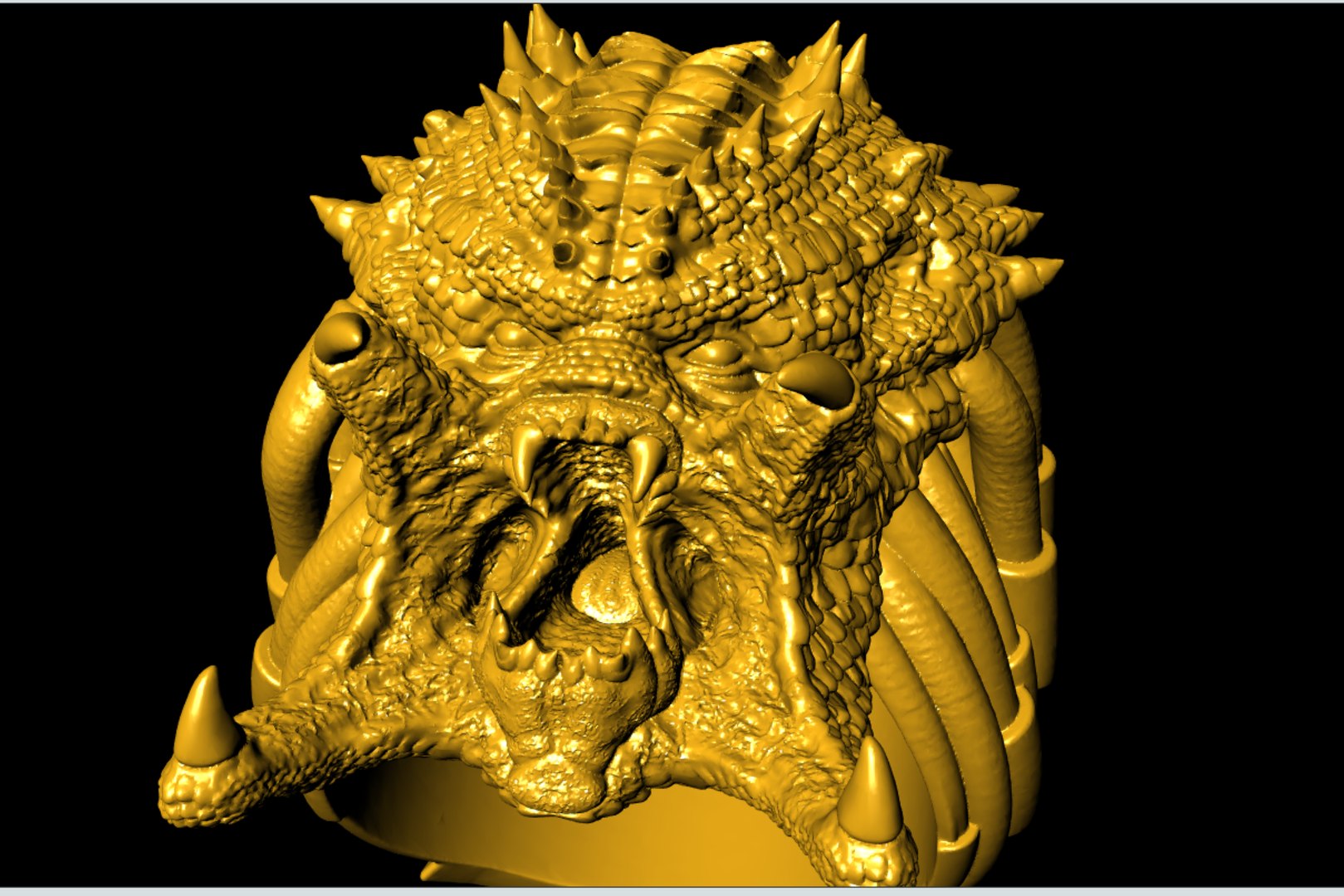 3D Predator Ring 3D-print model model - TurboSquid 2081141
