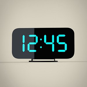 3D Digital alarm clock
