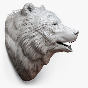 Bear Head Sculpture