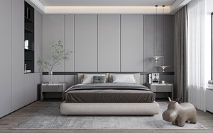 3D Modern luxury style bedroom