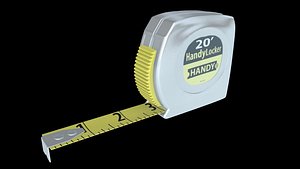 3d measuring tape model