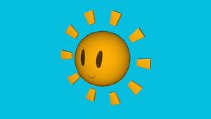 sunset smile 3D model