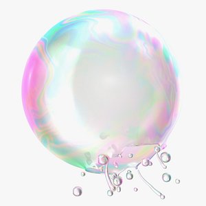 Soap Bubble Burst Stage 2 3D