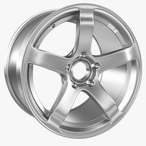 3d model of automobile rim