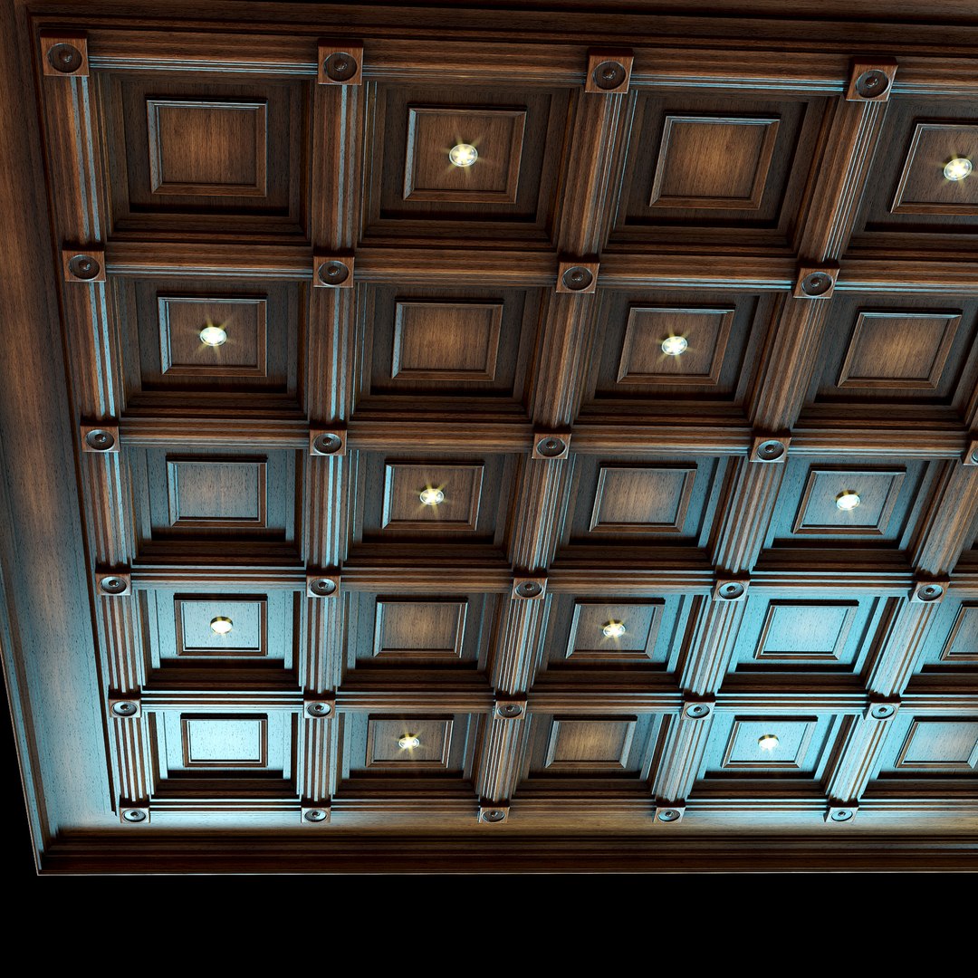 Ceiling Set -2 - Wenge Color 3D Model - TurboSquid 1755885