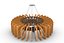 Blades Chandelier Laser Cut lamp