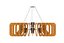 Blades Chandelier Laser Cut lamp