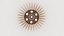 Blades Chandelier Laser Cut lamp