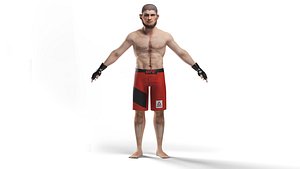 khabib nurmagomedov 3d model