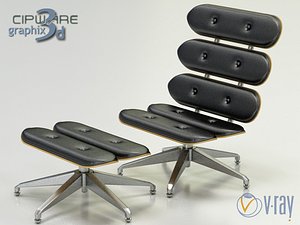 god father lounge chair 3d model