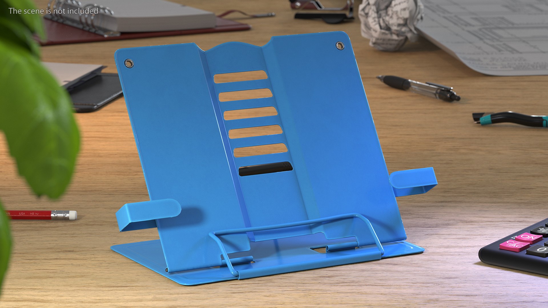 3D Adjustable Metal Book Stand Blue model - TurboSquid 1833306