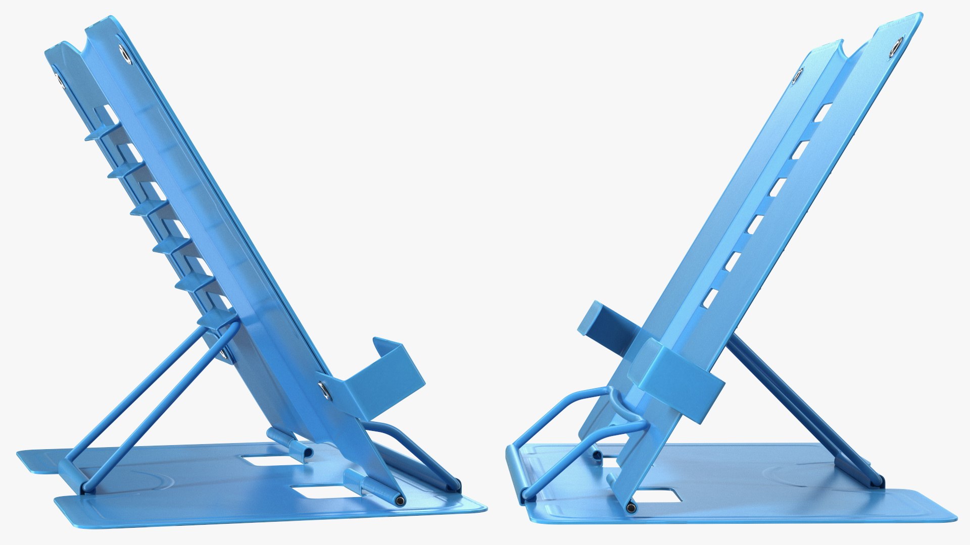 3D Adjustable Metal Book Stand Blue model - TurboSquid 1833306