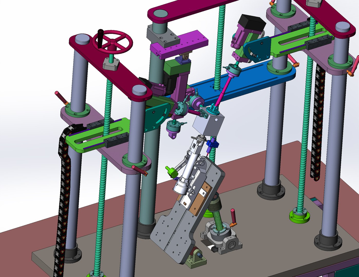 Fatigue testing of automobile steering column adjustment mechanism 3D model TurboSquid 2099531