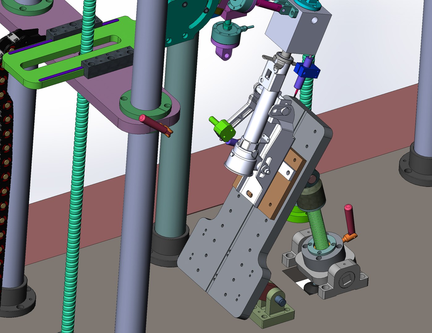 Fatigue testing of automobile steering column adjustment mechanism 3D model TurboSquid 2099531