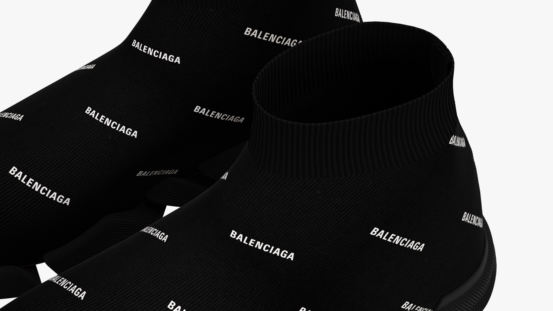balenciaga allover logo speed trainer