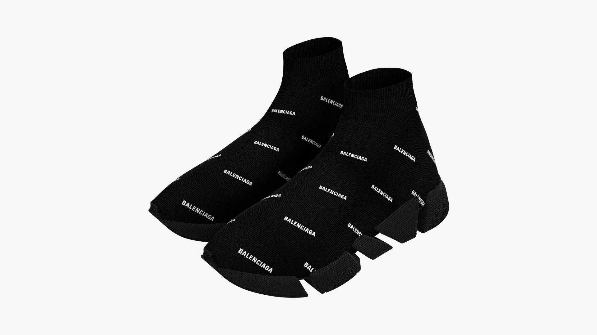 balenciaga allover logo speed trainer