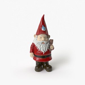 3D garden gnome model