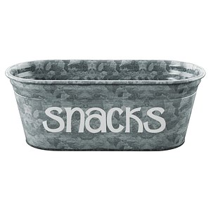 Snacks Galvanized Storage Container