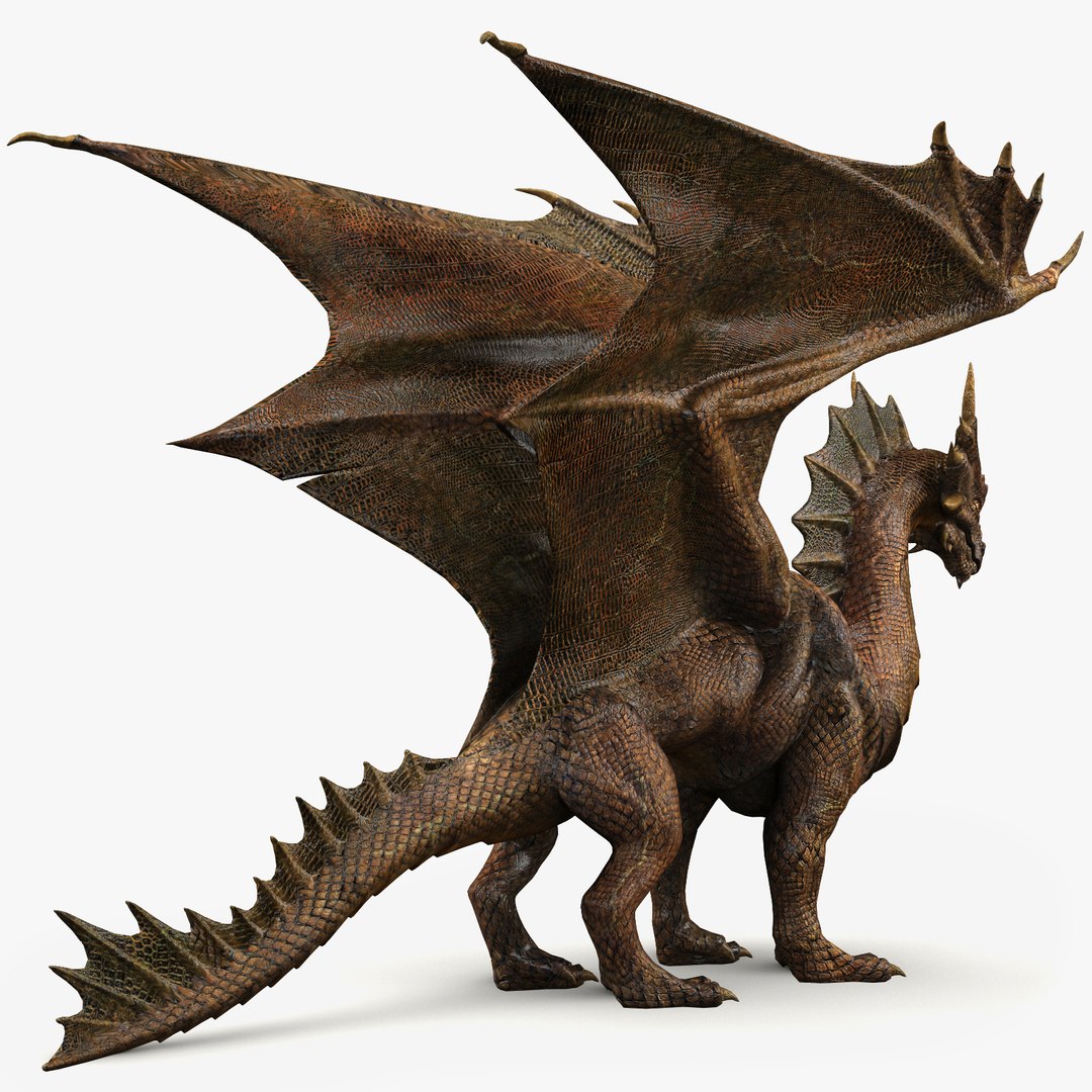 Copper Dragon 3d Model