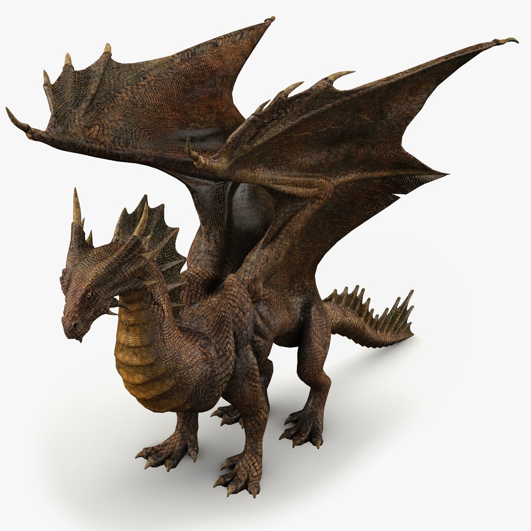 Copper Dragon 3d Model